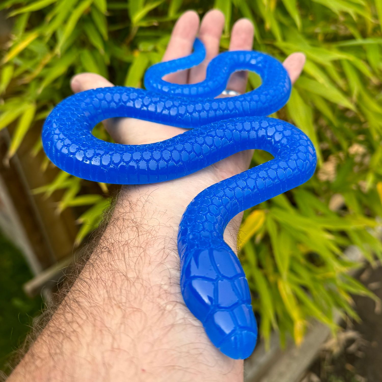 Snake Blue Epoxy Resin Reptile Model
