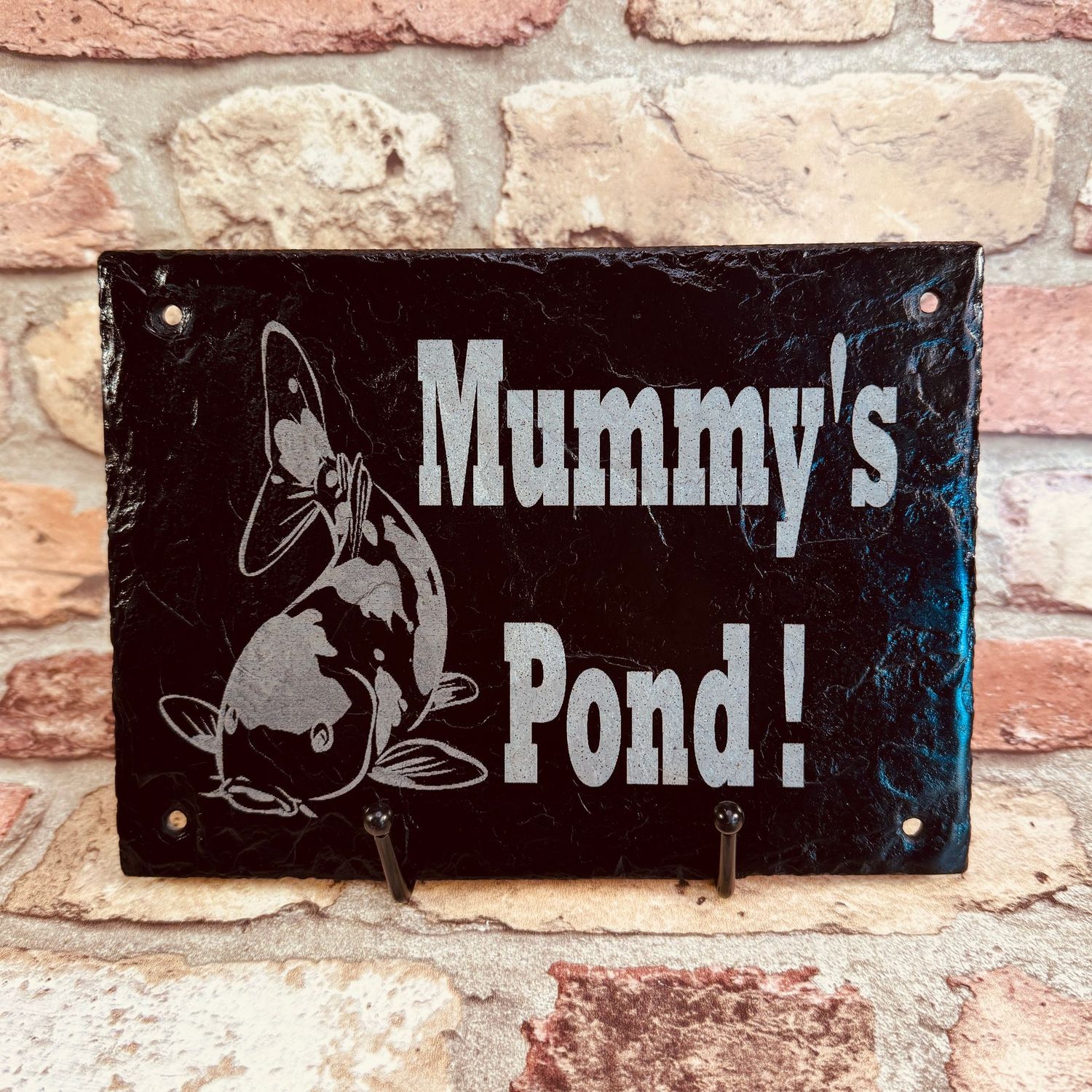 Mummy's Pond Slate Garden Sign