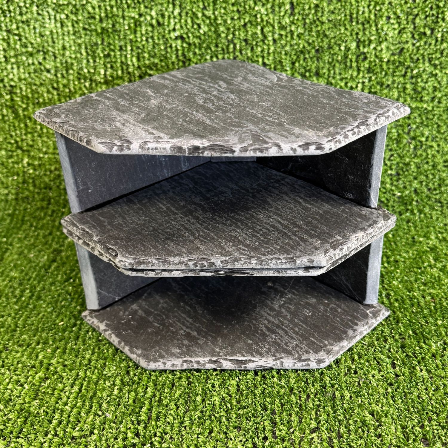 Aquarium and Reptile Double Slate cave 14x15x15cm