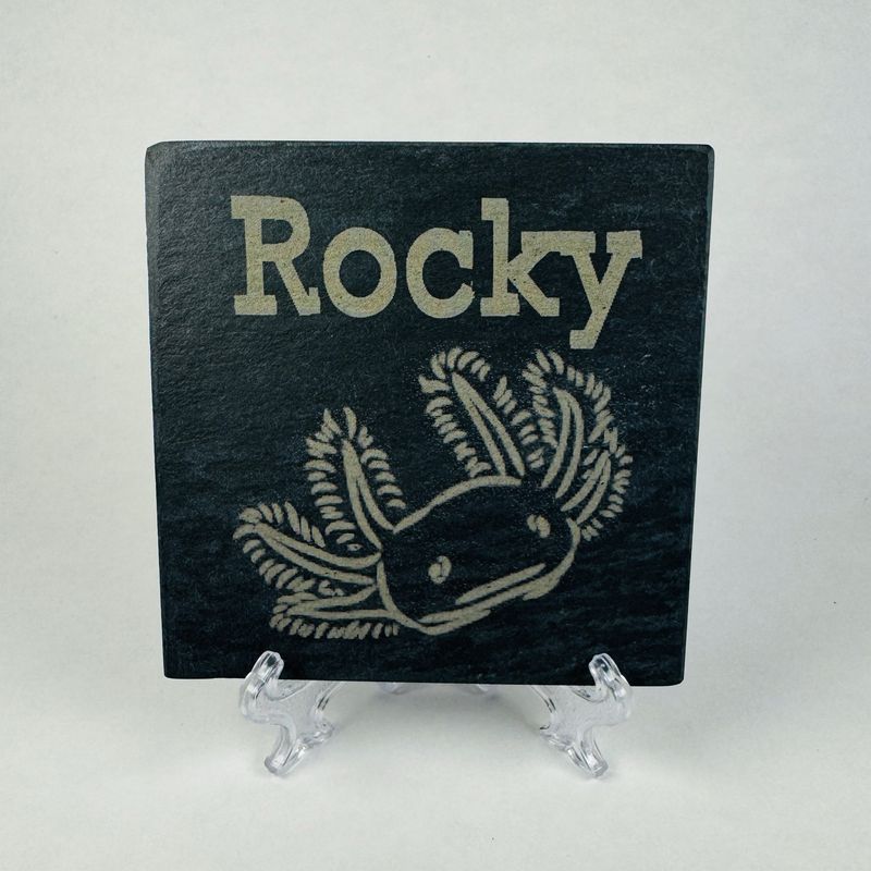 Axolotl Image 2 Laser engraved with Name