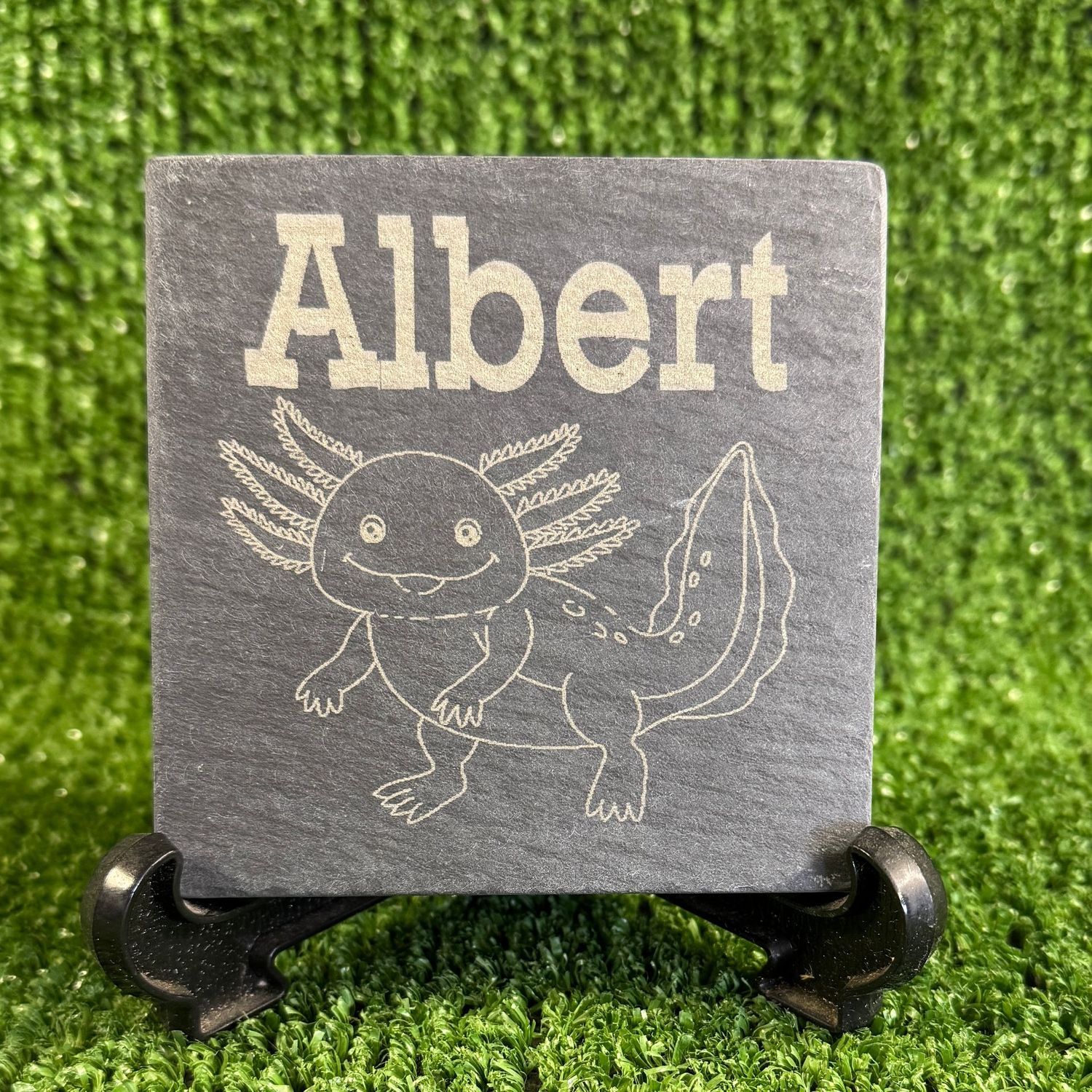 Image 3 Axolotl Laser engraved with Name Image 3 Axolotl Laser engraved with Name