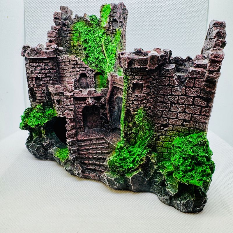 ​Aquarium Landscape Bubble Stone Vintage Castle