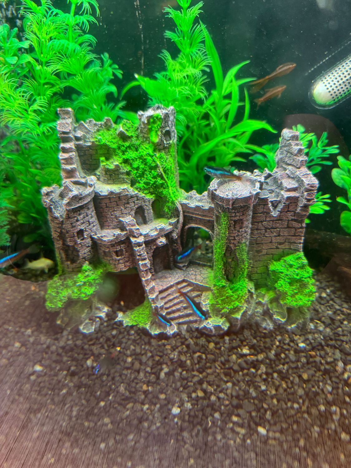 Aquarium Landscape Bubble Stone Vintage Castle Aquarium Landscape Bubble Stone Vintage Castle
