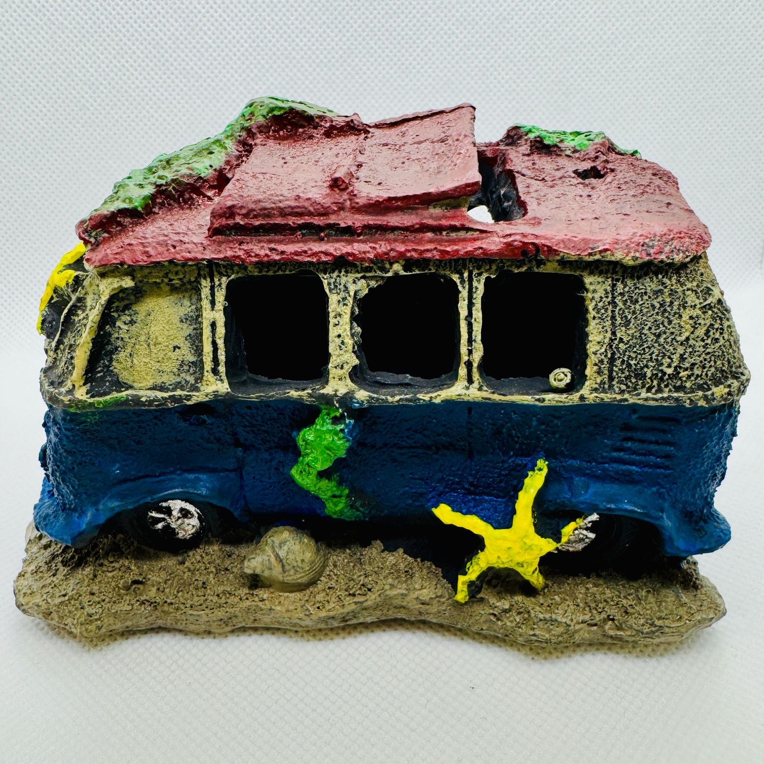 Small Minibus  2 Aquarium Ornament Resin Cave
