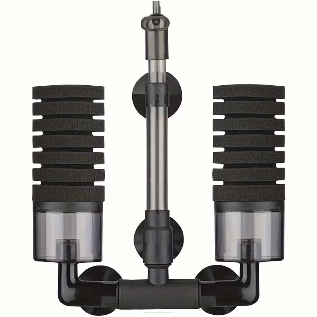 Dual Large Aquarium Sponge Filter for Axolotl, Turtles, Tropical and Cold water Aquariums. Dual Large Aquarium Sponge Filter for Axolotl, Turtles, Tropical and Cold water Aquariums.