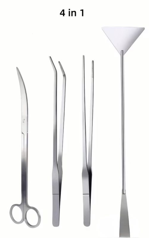 4pcs Aquarium Stainless Steel Aquascape Tools