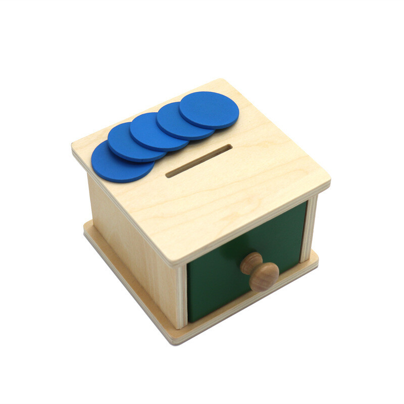 Caja de permanencia Montessori / monedas