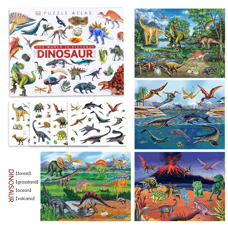 Album de stickers de dinosaurio