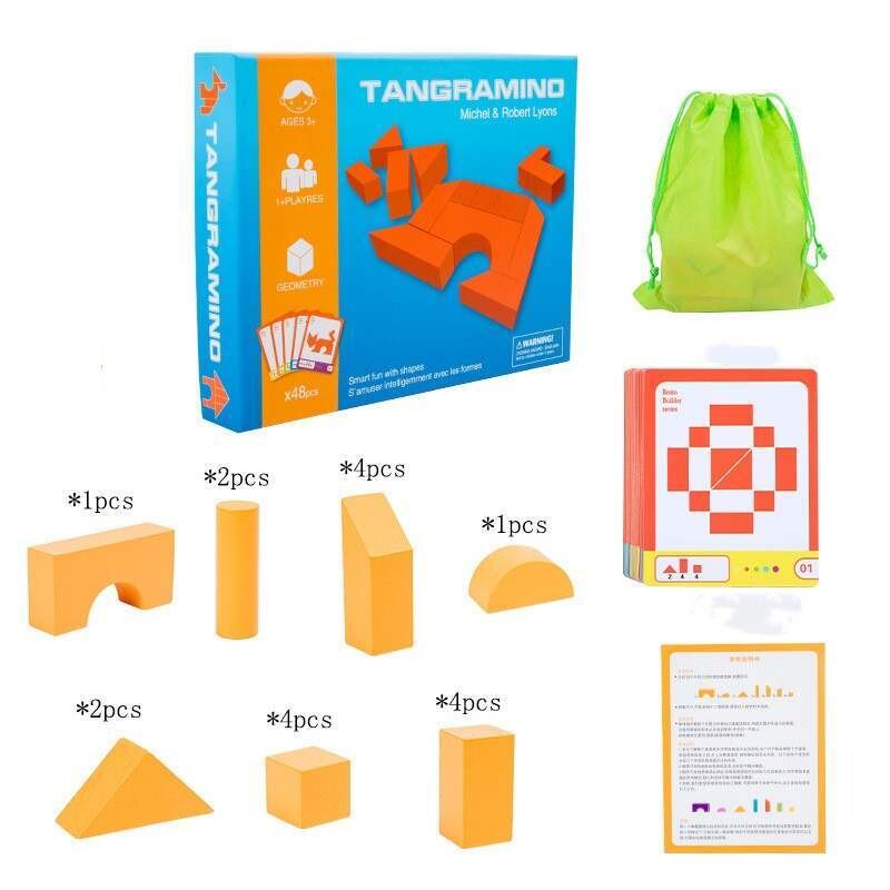 Juego de construcción en 3D con patrones