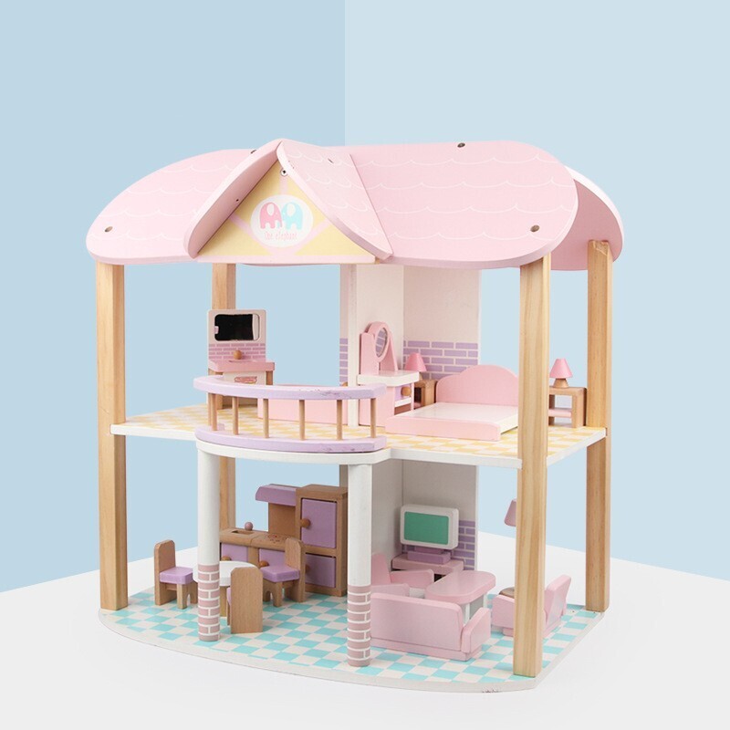 Casa de muñequitas de madera