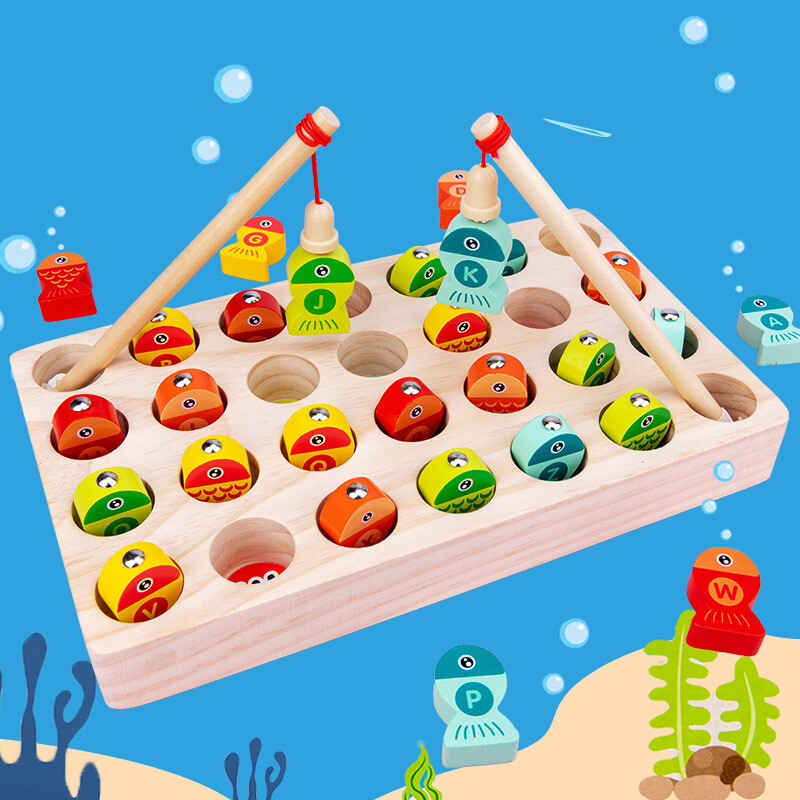 Juego de pesca con abecedario