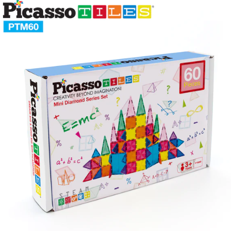 Set de Mini Diamantes - 61 Piezas Bloques Magnéticos