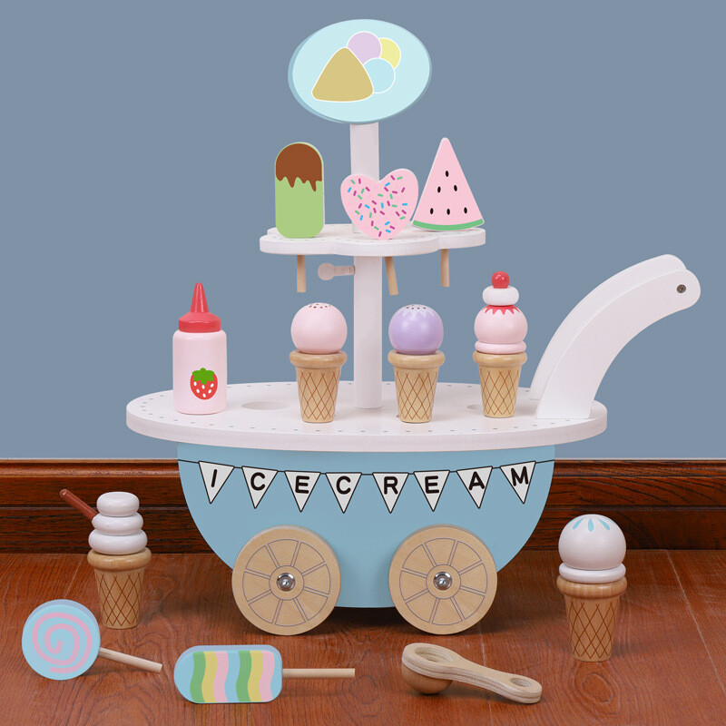 Tienda de helados de madera