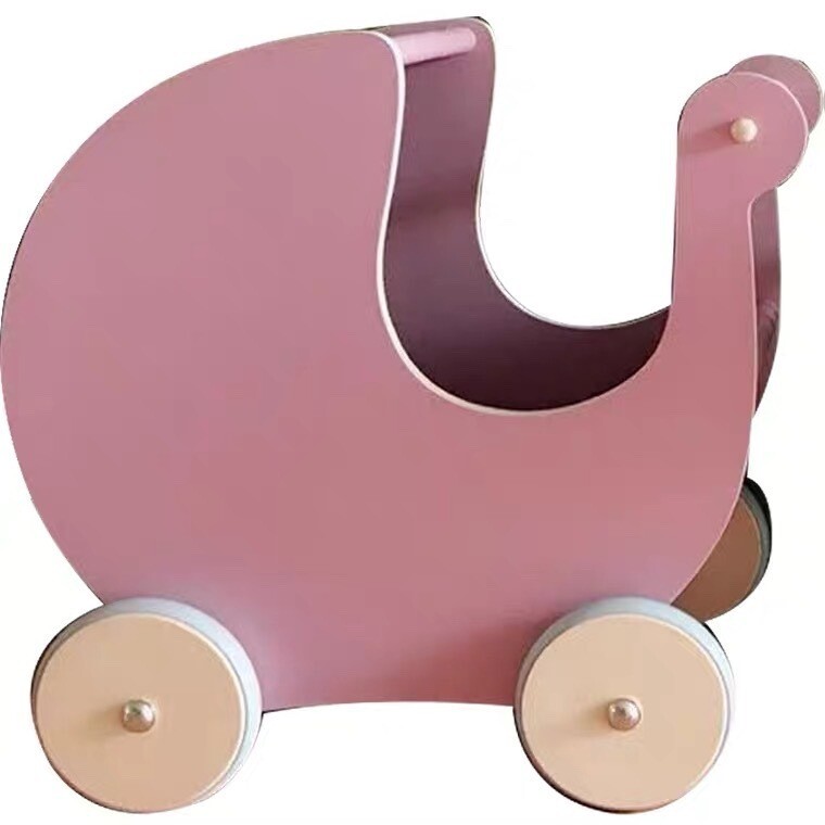 Cochesito de madera para muñecas