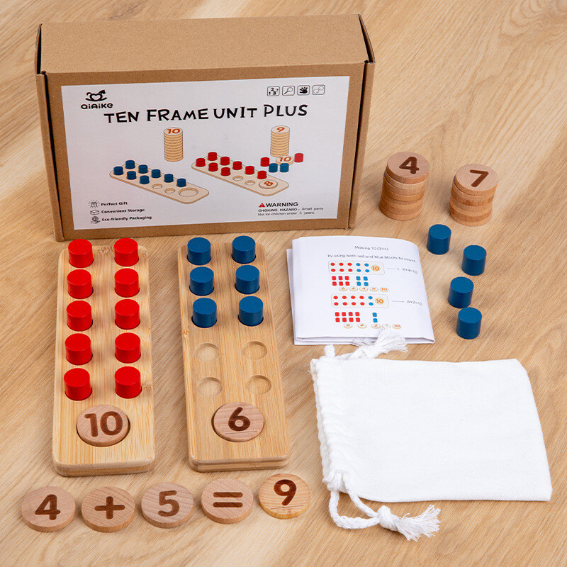 Juego de matemáticas Montessori