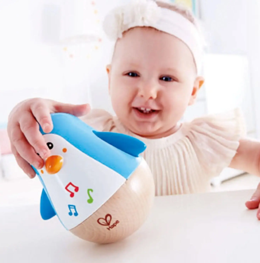 HAPE PENGUIN MUSICAL WOBBLER