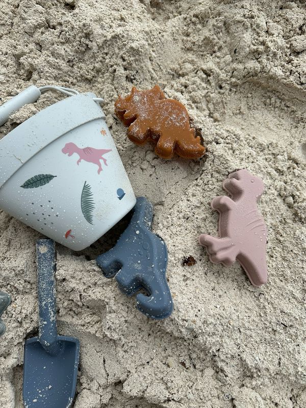 Set de playa de silicona / dinosaurio