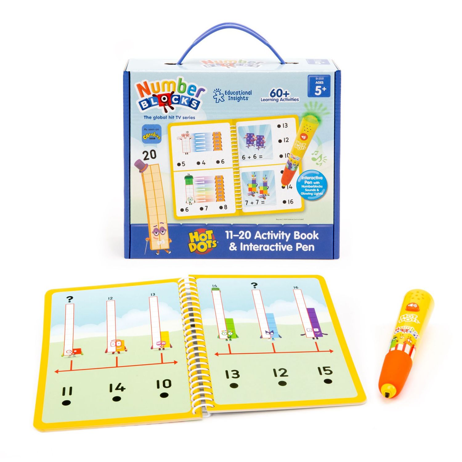 Hot Dots Numberblocks 11-20 Activity Book &amp; Pen