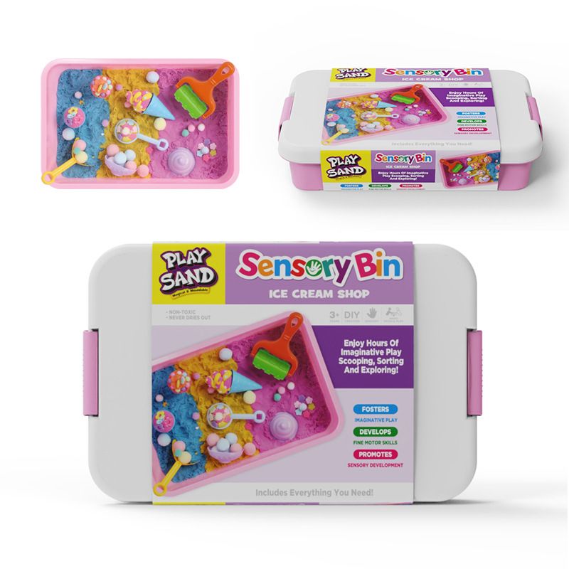 Sensory bin ice cream shop