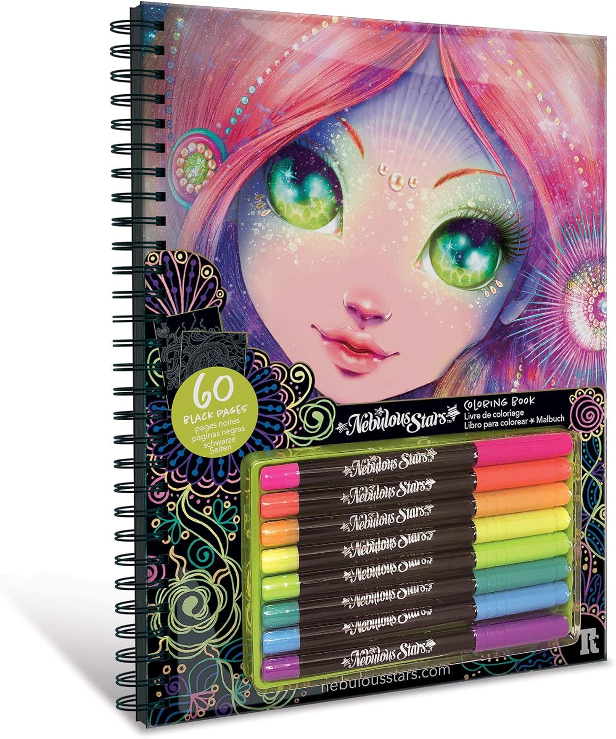 Nebulous Stars coloring book 60 pages