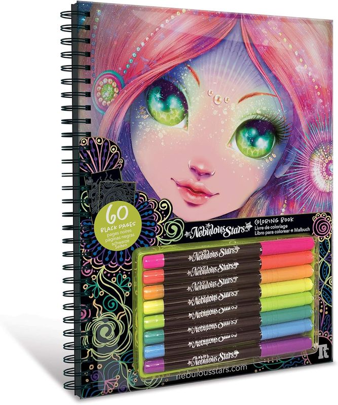 Nebulous Stars coloring book 60 pages