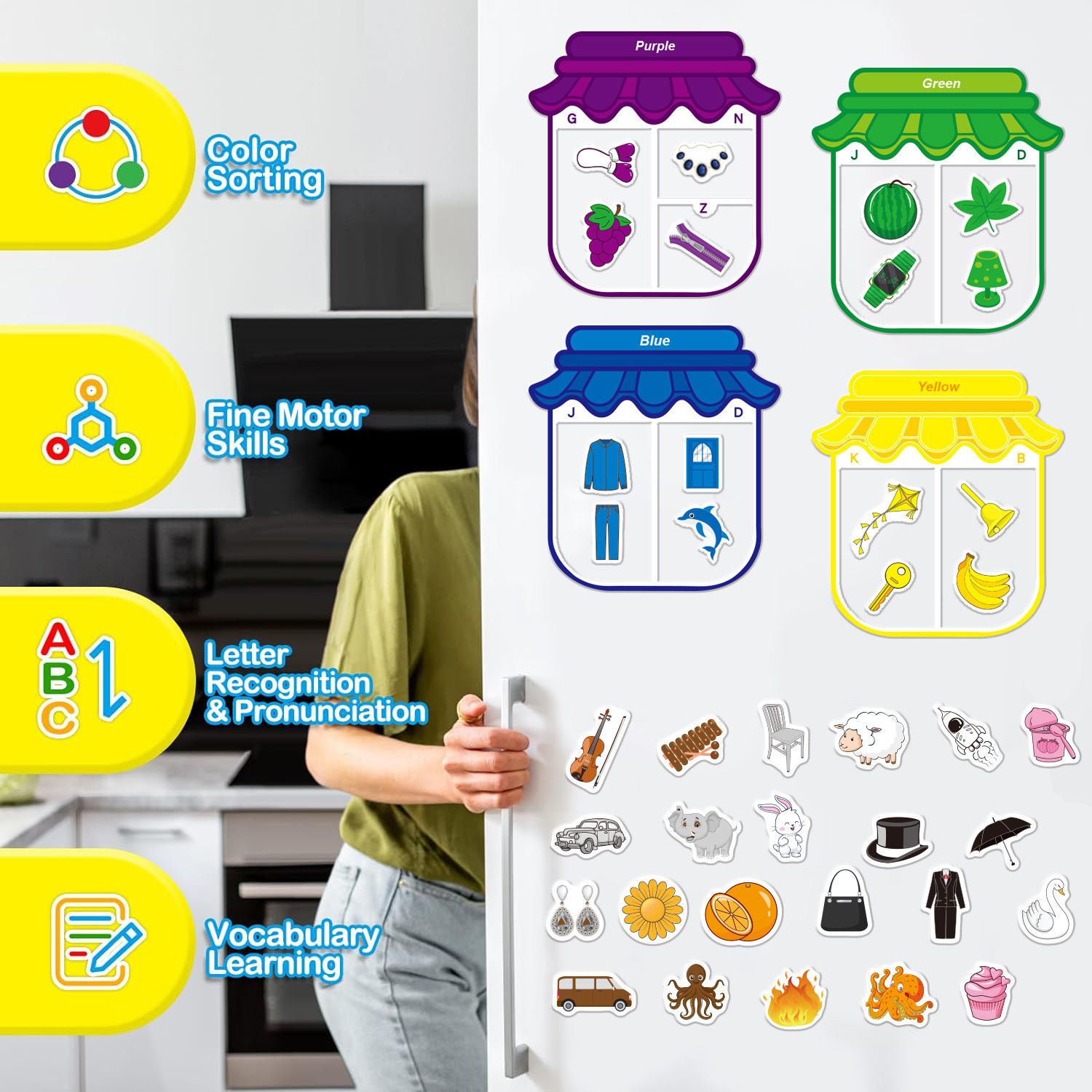 Magnetic sorting set