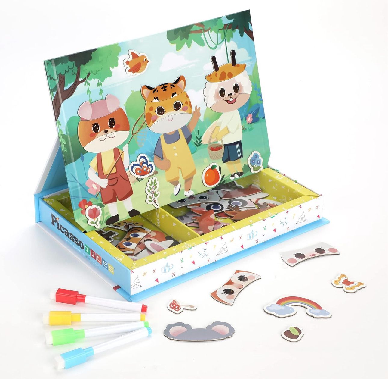 Magnetic puzzle game board
