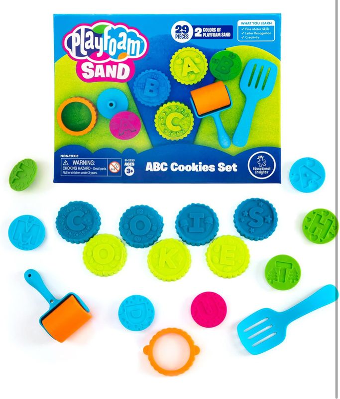 Playfoam Sand ABC cookies set