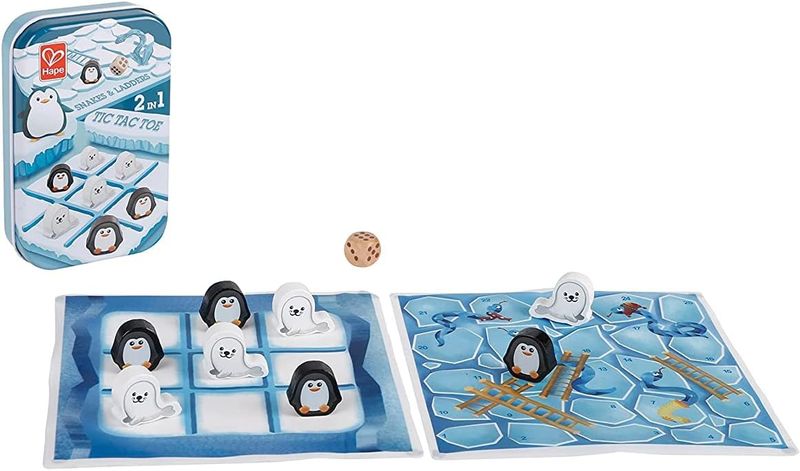 2-in-1 Tic Tac Toe/Snakes &amp; Ladders