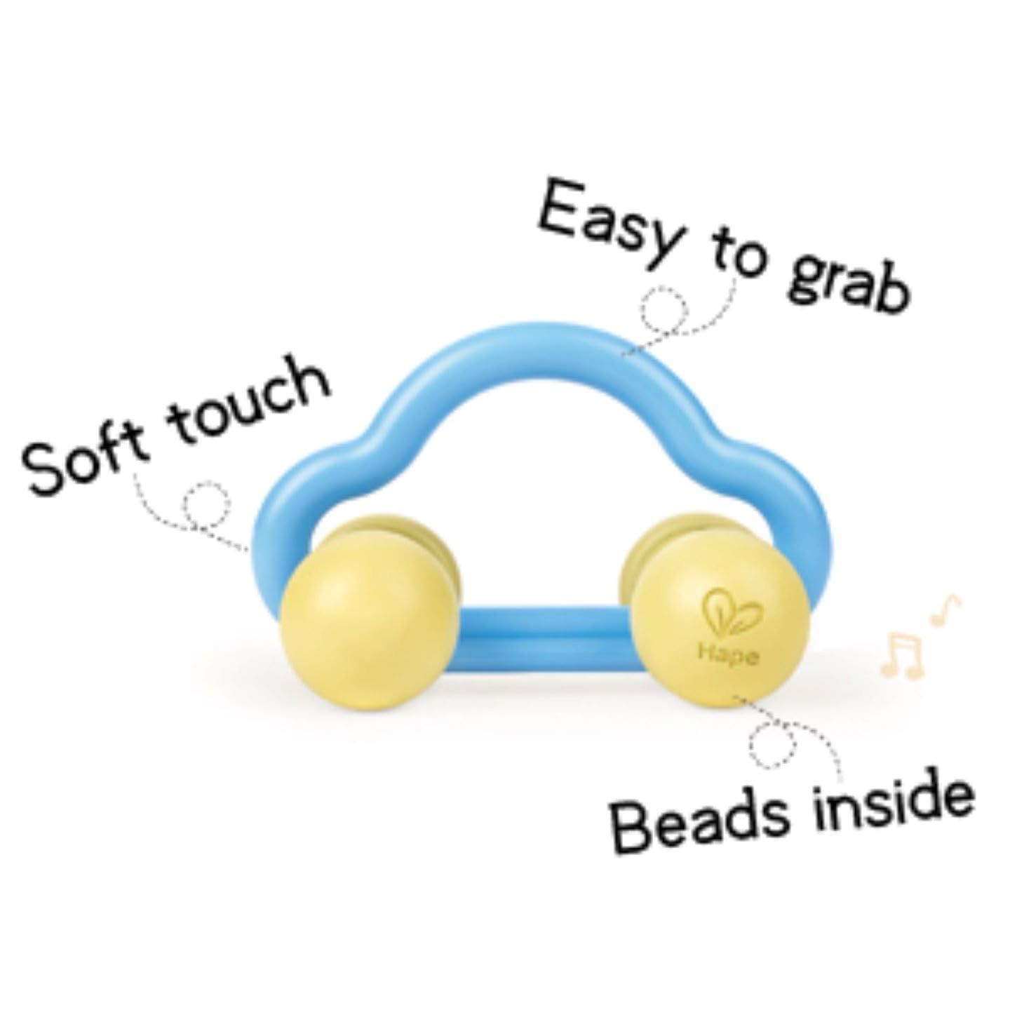 Rattle and roll toy car