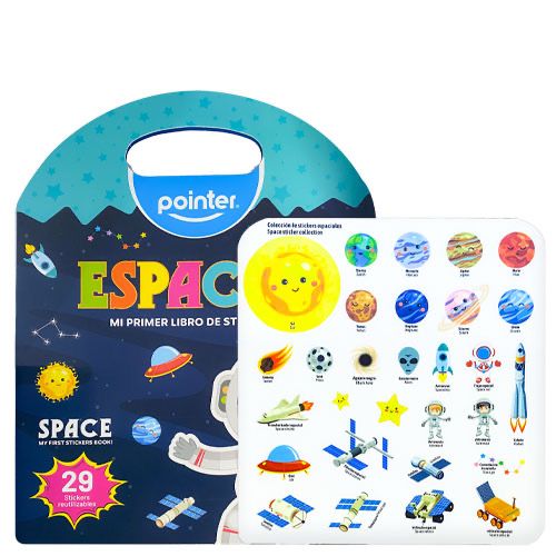 Libro de stickers reutilizables/ Pointer, Modelo: Espacio