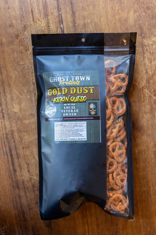 Ghost Town Gold Dust Kickin Queso Pretzels