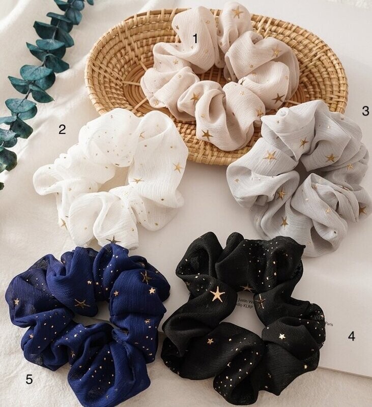 Star Hair Scrunchies