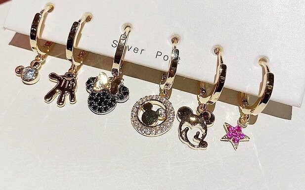 Cartoon Mickey Mouse Earrings Set