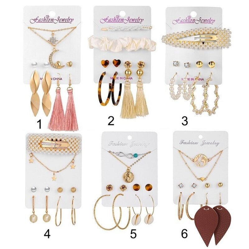 Fashion Diamond Necklace and Earrings