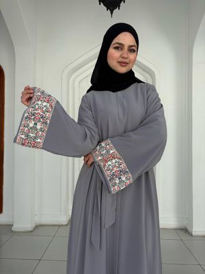 عباية مقفولة لون جراي