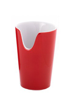 Beker met neusuitsparing - porselein