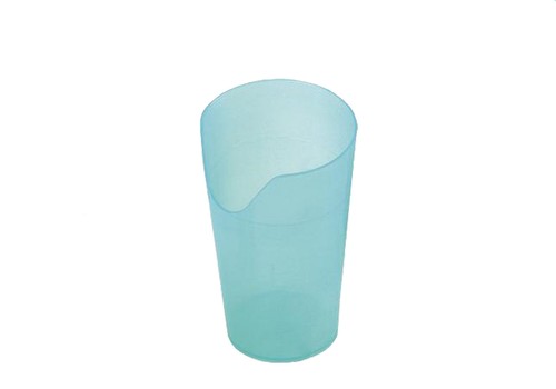 Beker met neusuitsparing - kunststof