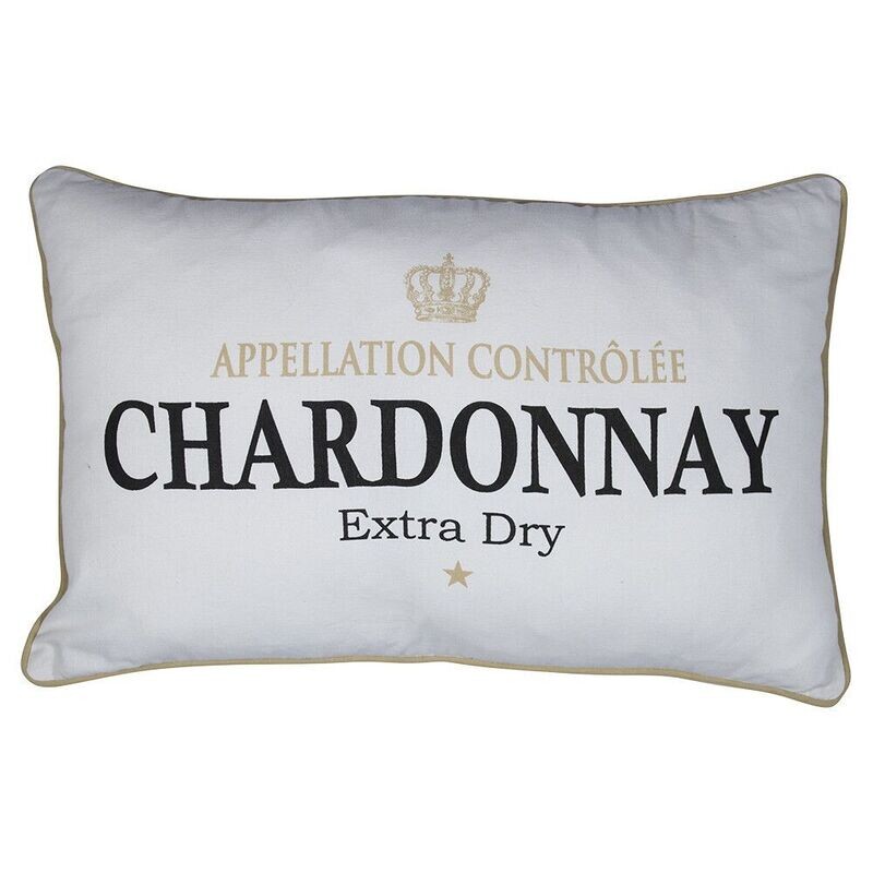 Luxe tuinkussen (40x60 cm) wijn Chardonnay wit
