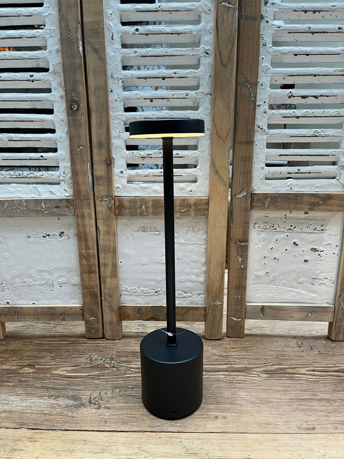 Touch oplaadbare tafellamp hoog zwart