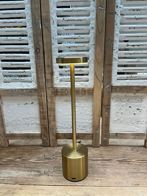 Touch oplaadbare tafellamp hoog  goud