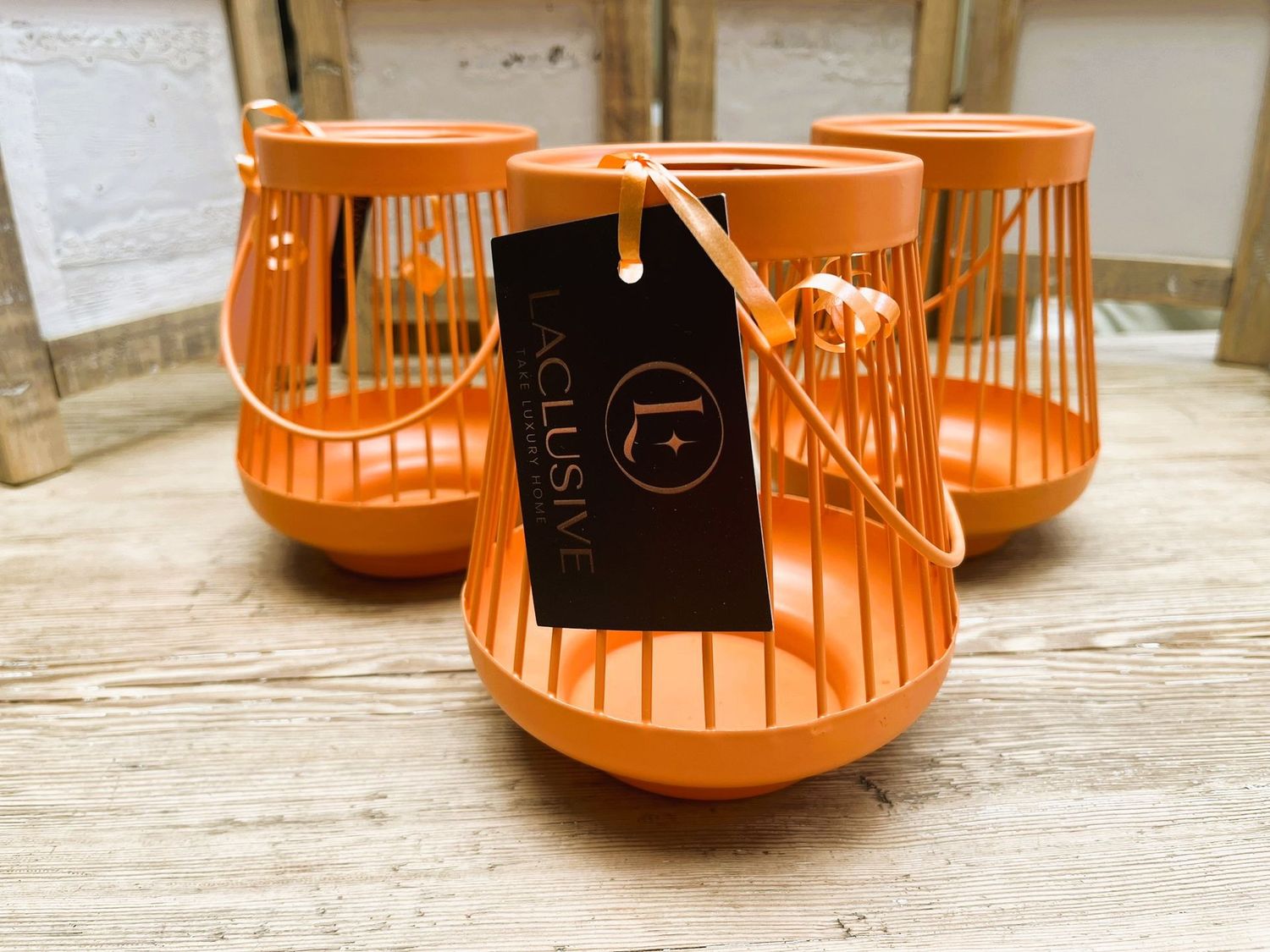 Oranje kandelaar