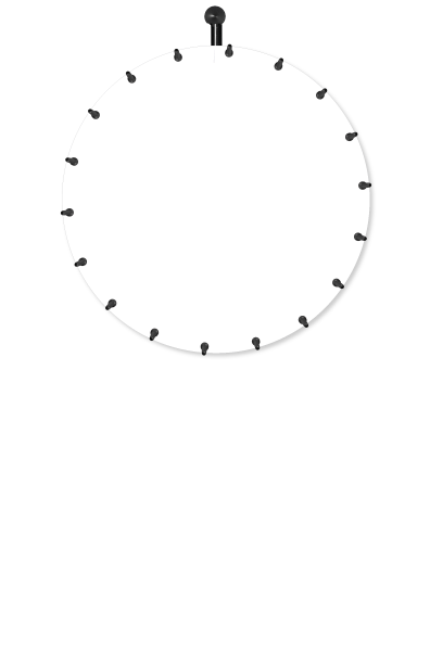 Express-Glücksrad Basic Wandmontage Blanko