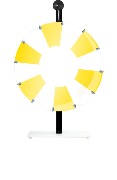 Glücksrad Tisch Beschreibbar