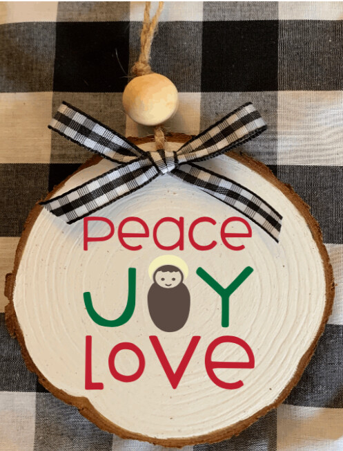 Peace, Joy &amp; Love Ornament