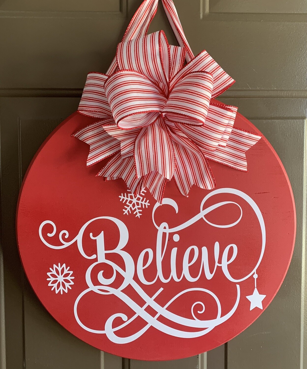 Believe Door Hanger