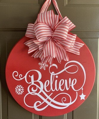 Believe Door Hanger