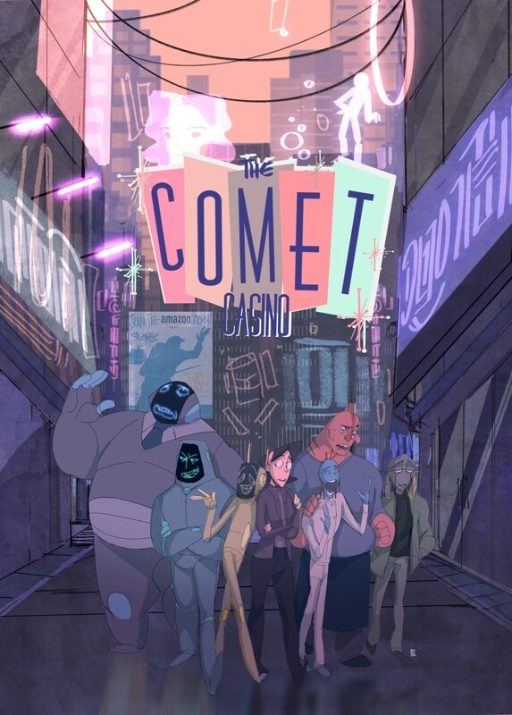 Signed Comet Casino Print