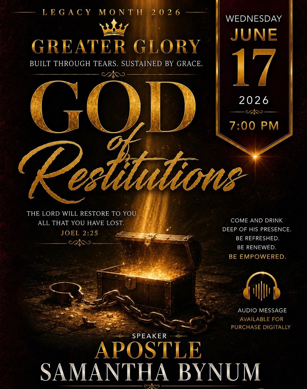 GOD OF RESTITUTIONS 06172026