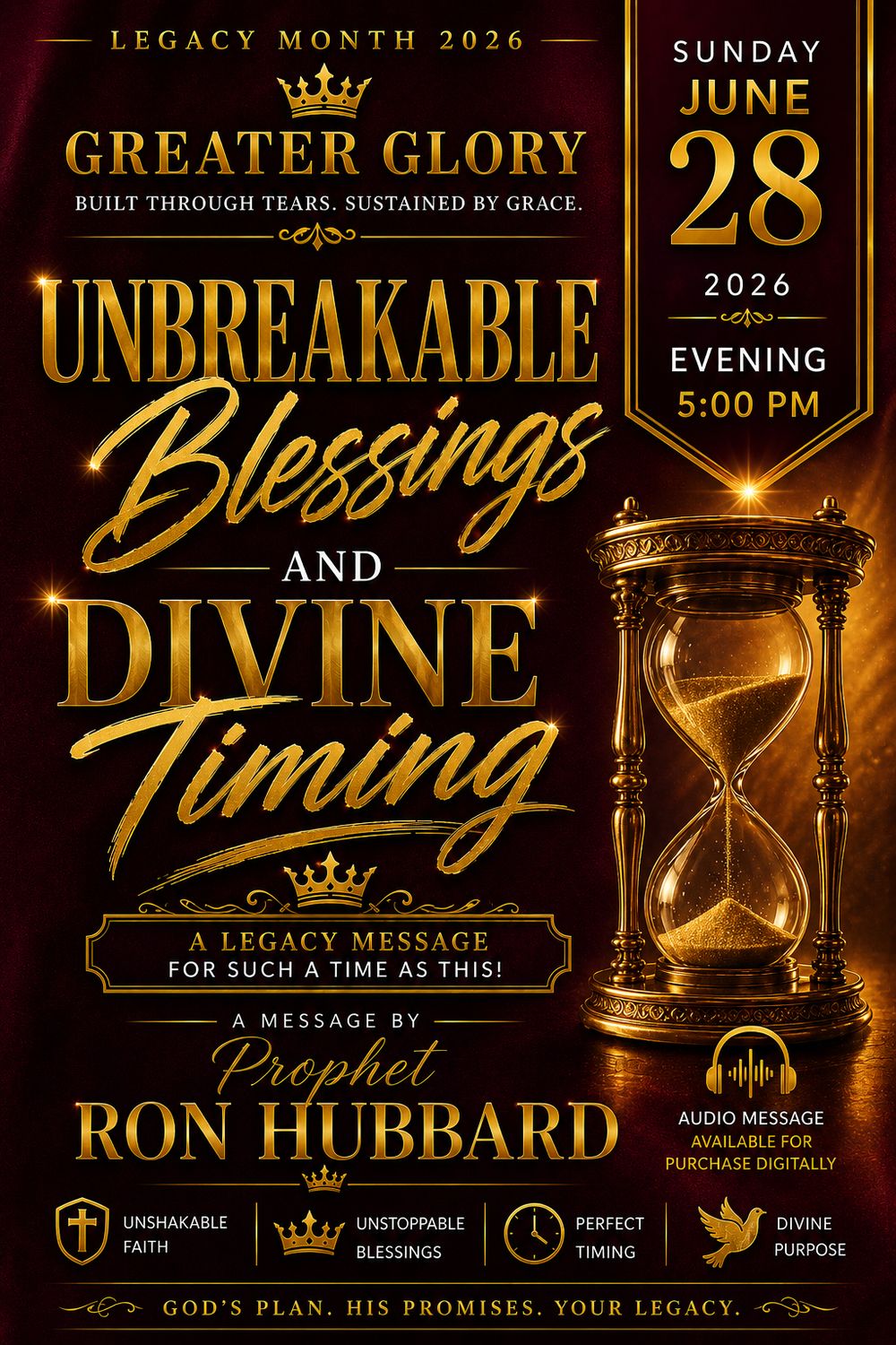 UNBREAKABLE BLESSING AND DIVINE TIMING 062826